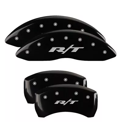 MGP Caliper Covers Set Of 4 Black Finish Silver RT1 (Truck) • $289