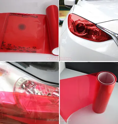11 Colors Car Headlight Taillight Vinyl Wrap Glossy Matte Tint Film Sticker - CF • $3.03