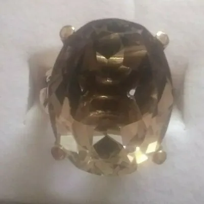 Ladies Antique Victorian 14K Yellow Gold With Large Color Changing Citrine • $399