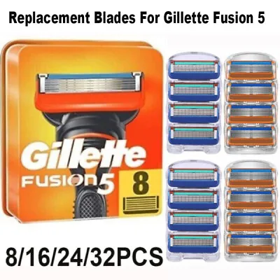 8-32Pcs Replacement Blades For Gillette Fusion 5 Proglide Razor Shaver Shaving / • $23.99