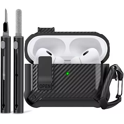 Airpods Pro 2Nd Generation Case Cover With Cleaner Kit Military Hard Shell Prot • $13.50