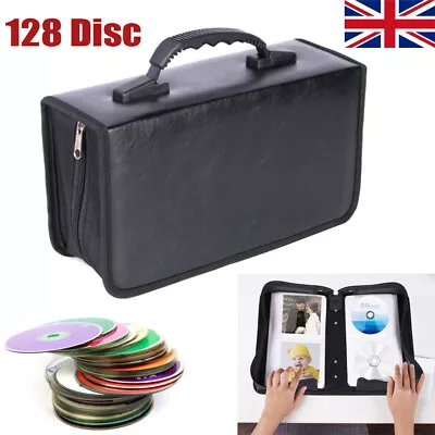 128x Car Storage Holder Case Wallet Organizer Portable Disc CD VCD DVD Carry Bag • £9.44