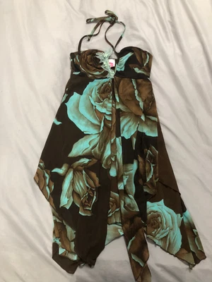 £7 • Buy Brown And Blue Dress. Lipsy. Size S/M