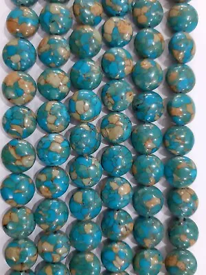 Iolite Turquoise 12X12X7MM Flat Plain APPR.34 Beads 1 STRAND 2 Strands 1 LOT  • £12