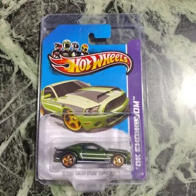 Hot Wheels Super Treasure Hunt ’10 Ford Shelby Gt500 Supersnake Green W/protecto • $8.25