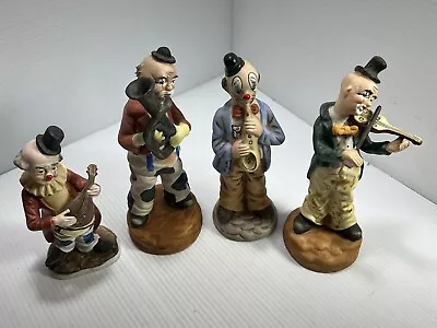 Ceramic Clowns Vintage Musical Band - Excellent New Condition - Beautiful Set • $32.95