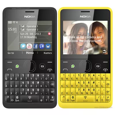 Original Unlocked Nokia Asha 210 GSM 2G Bluetooth WIFI 2-SIM Slots Mobile Phone • $32.71