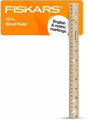 Wood Ruler - 12  Straight Edge Ruler For Kids - Back To School Supplies For Stud • $2.79