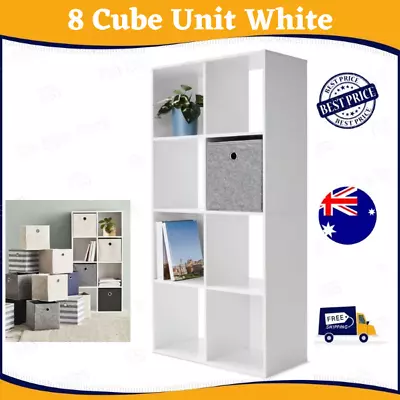 8 Cube Storage Shelf Display Cabinet Cupboard Bookshelf Unit Toy Book Organizer* • $47.79