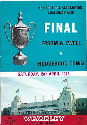 £1.50 • Buy Epsom & Ewall V Hoddesdon Town FA Vase Final 1975