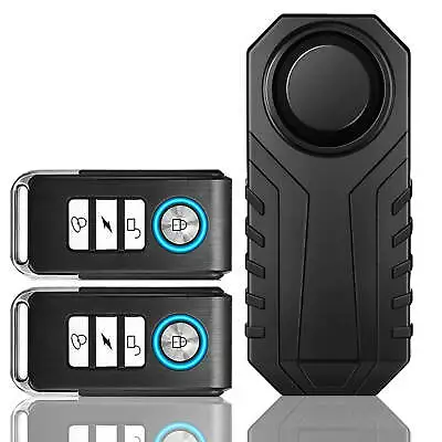 Motorcycle Bike Anti-Theft Alarm 113dB Vibration Security System With 2 Remote • $18.25