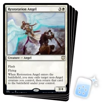 RESTORATION ANGEL X4 Kaldheim: Commander Magic MTG MINT CARD • $3.59