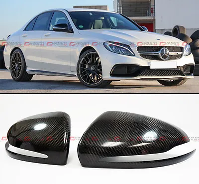 For 15-20 Mercedes Benz W222 S550 S600 S63 Carbon Fiber Side Mirror Cover Caps  • $98.99