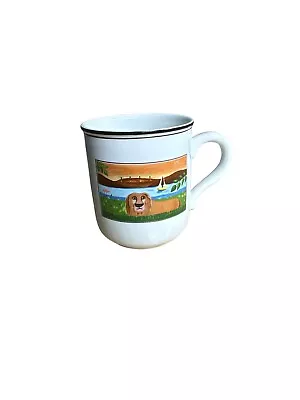 VILLEROY And BOCH Design Naif Lion Coffee Tea Mug Cup Folk Art Vitro Porcelaine • $26.97