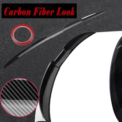 $35.95 • Buy For VW Jetta MK7 2019-2022 Sedan Carbon Fiber Rear Trunk Lip Spoiler Wing Trim