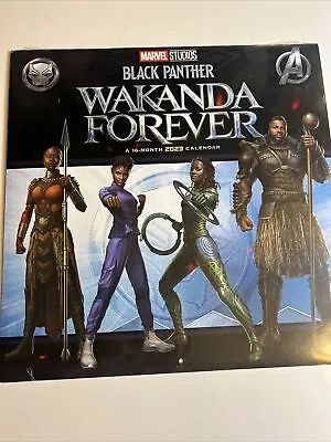 2023 Marvel Black Panther: Wakanda Forever Wall Calendar • $9.99