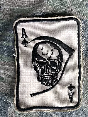 Vietnam War Special Forces MACV SOG CIA Hunter Killer Ace Of Spades Skull Patch • $149.99