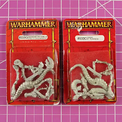 Warhammer Daemonettes On Steeds Of Slaanesh (incl. Musician) Metal - OOP Chaos • $53.95