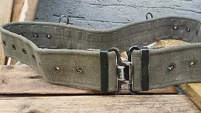 39.5  BRITISH ARMY Issue 58 Patt WEBBING Belt Para VIntage Falklands Reenactment • £20.90