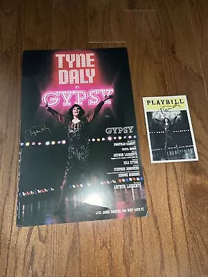 $45 • Buy GYPSY Broadway 14x22 Poster Tyne Daly And Playbill Autographed