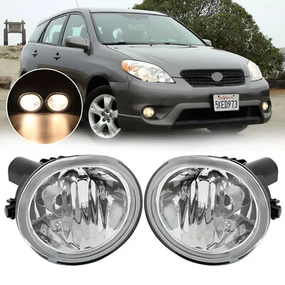 $36.89 • Buy 2x Front Fog Lights For 2003-2008 Toyota Matrix/Pontiac Vibe Driving Lamps LH&RH