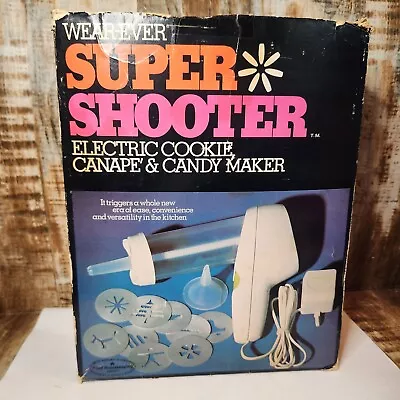 Vintage Wear-Ever Super Shooter Electric Cookie Press 70001 – Tested Complete • $35.95