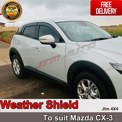 INJ Weather Shield Weathershield Window Visor For Mazda CX3 2015-2023 • $62.99