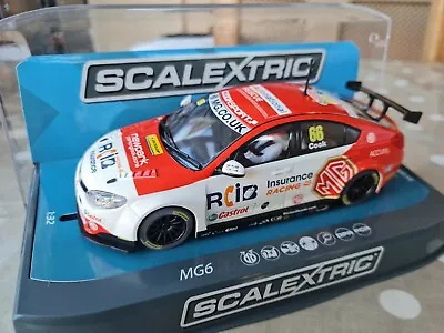 Scalextric Car MG6 BTCC 2016 Josh Cook No66 - C3863 • £47.99