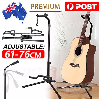 $16.95 • Buy Upgraded Folding Guitar Stand Bass Tripod Electric Acoustic Floor Holder Rack