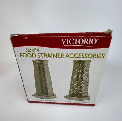 $45 • Buy Victorio 4-Piece Food Strainer Screens Accessories VKP250-5 Accessory Pack