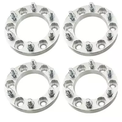 $53.99 • Buy 4PCS 1 Inch Thick 6x5.5 Or 6x139.7 Mm Wheel Spacers 14x1.5  6 Lug  For Chevy GMC