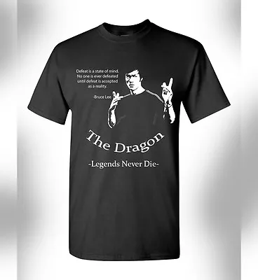 Bruce Lee Tshirt The Dragon The Master Of Jeet Kune Do Martial Arts Legend  • $14.98