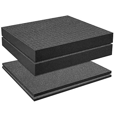 4 Pcs Pick Apart Foam Insert 2 Size Pluck Pre-Cube Sheet Foam For Tool Box • $25.61