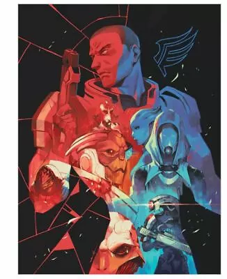 Mass Effect Legendary Edition M Shepard Garrus Liara Tali Poster Print SIGNED • $134.90