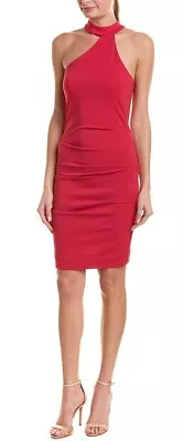 Nicole Miller Artelier FUCHSIA Mock Neck Dress US 0 • $34.47