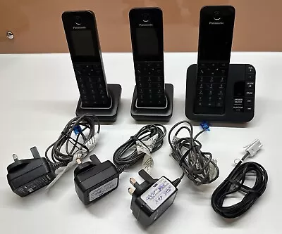 Panasonic KX-TGH220E Digital Cordless Phone With Answering System 3 Handsets • £30