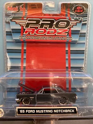 1/64 Maisto Pro Rodz Touring 1965 Ford Mustang Coupe Dark Gray Metallic • $12