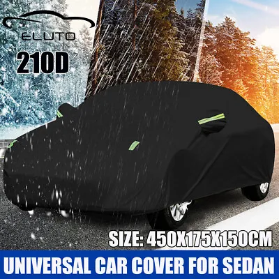 Full Car Cover Waterproof All Weather Sedan Protection Rain Snow Dust Resistant • $26.99