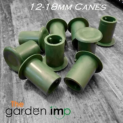 Large Rubber Bamboo Cane Caps Toppers Eye Protectors Garden Allotment Safety • £5.49