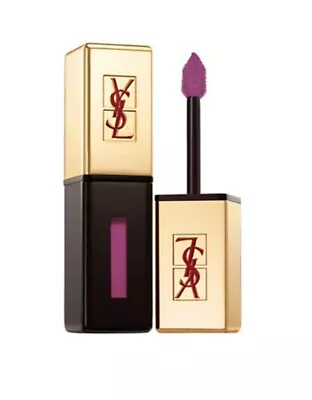 NEW YVES SAINT LAURENT ROUGE PUR COUTURE No 16 PLUM PURPLE LIP GLOSS • £12.99