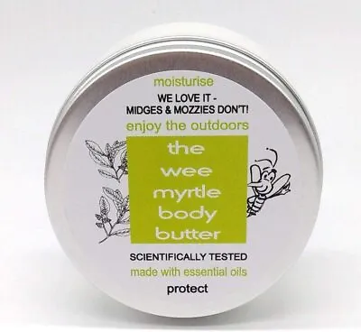 £10.99 • Buy Wee Midgie / Myrtle Body Butter Repellent - For Midges, Mozzies & Moisturising