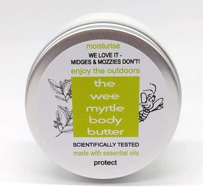 £10.99 • Buy Wee Midgie / Myrtle Body Butter Repellent - For Midges, Mozzies & Moisturising