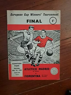 Atletico Madrid V Fiorentina 1962 Ecwc Final • £7.99