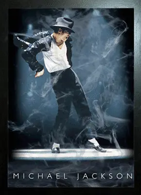 BLACK FRAMED MICHAEL JACKSON DANCING - 3D PICTURE 325mm X 425mm  • £13.90