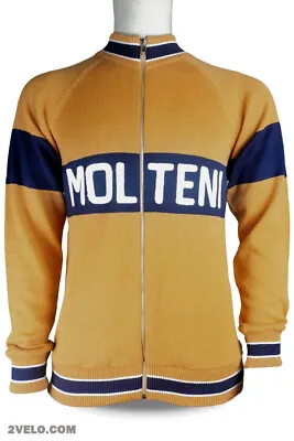 MOLTENI Wool Long Sleeve Jersey Track Training Jumper New Never Worn L • $115