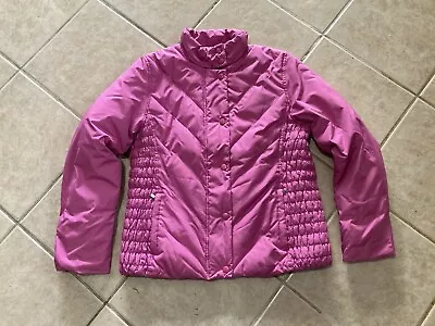 Womens “mossimo” Size Medium Bold Pink Puffer Jacket. Great Design/ Condition. • $30