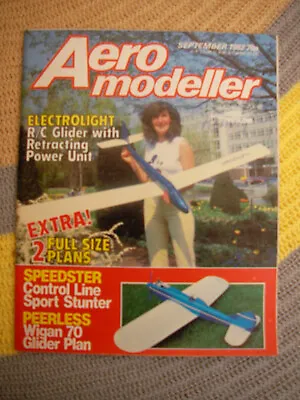 £5 • Buy Aeromodeller Plans Of Electrolight & Peerless With Magazine September 1982