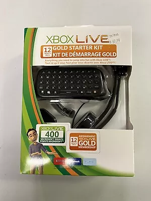 Microsoft Xbox 360 Starter Kit Keypad & Headset  12 Month Live Gold/400 Point • $73.59