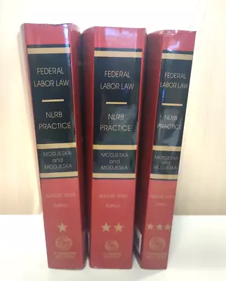 New 2023 FEDERAL LABOR LAW NLRB Practice Thomson Reuters Abigail Cooley Modjeska • $219.99