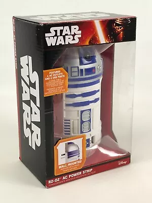 Star Wars R2-D2 AC/USB Power Strip Station Wall Mounted ThinkGeek - New - Sealed • $59.99